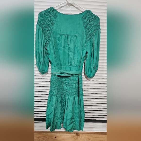 Ted Baker Taluna Smocked Wrap Minidress, Size 3 (US 10) - Picture 6 of 6